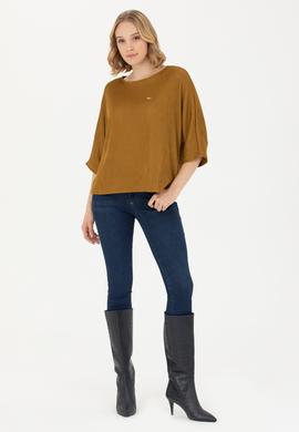 Kadın Açık Haki Sweatshirt - 50271607005