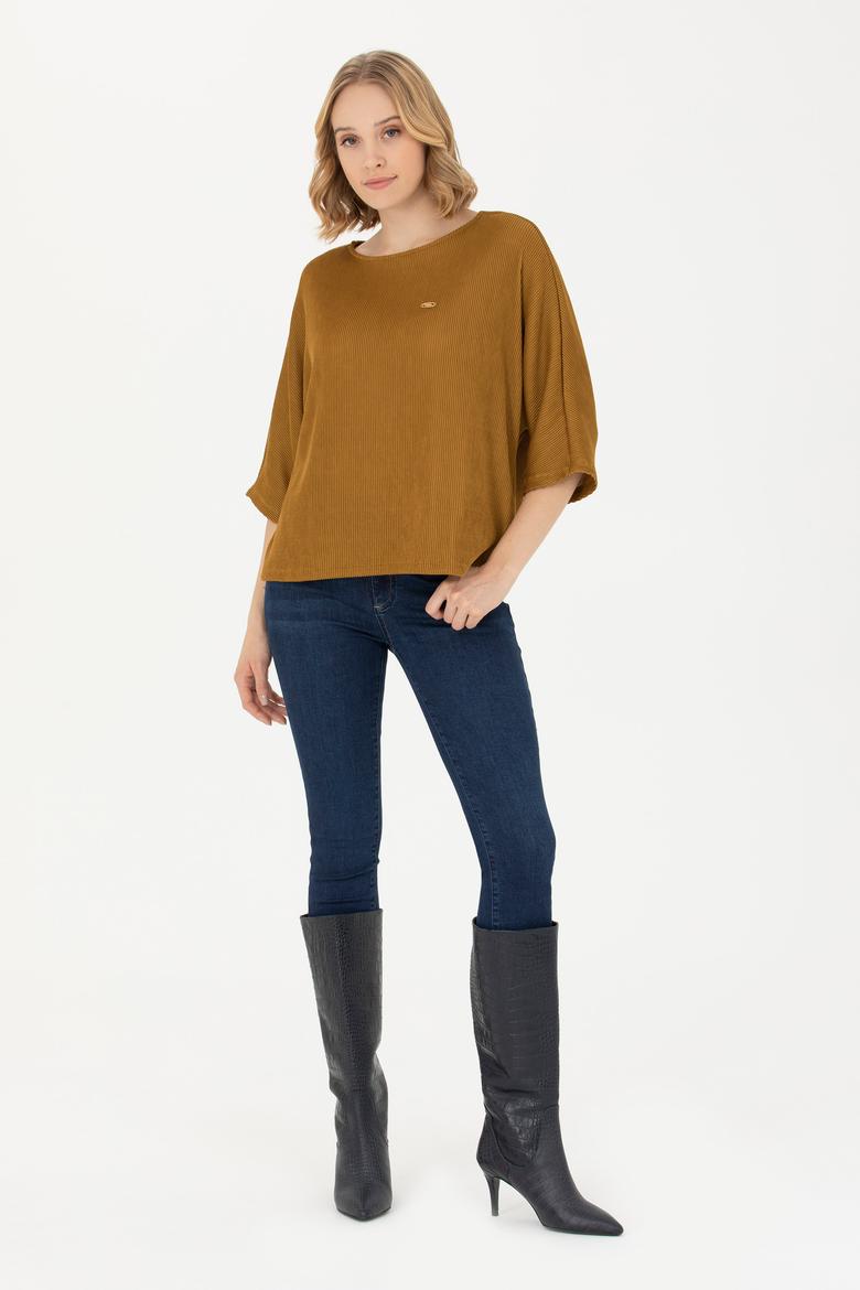 Kadın Açık Haki Sweatshirt - 50271607005