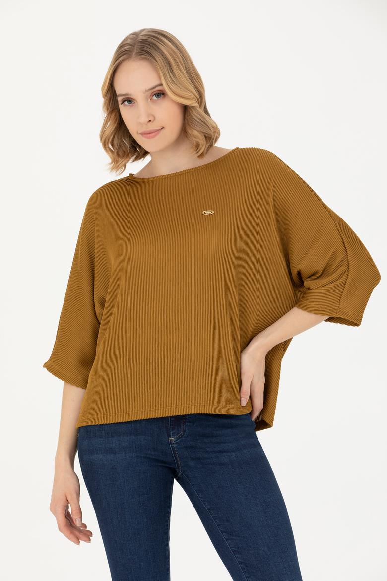 Kadın Açık Haki Sweatshirt - 50271607005