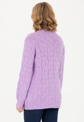 Kadın Lila Bisiklet Kazak - 50270429006