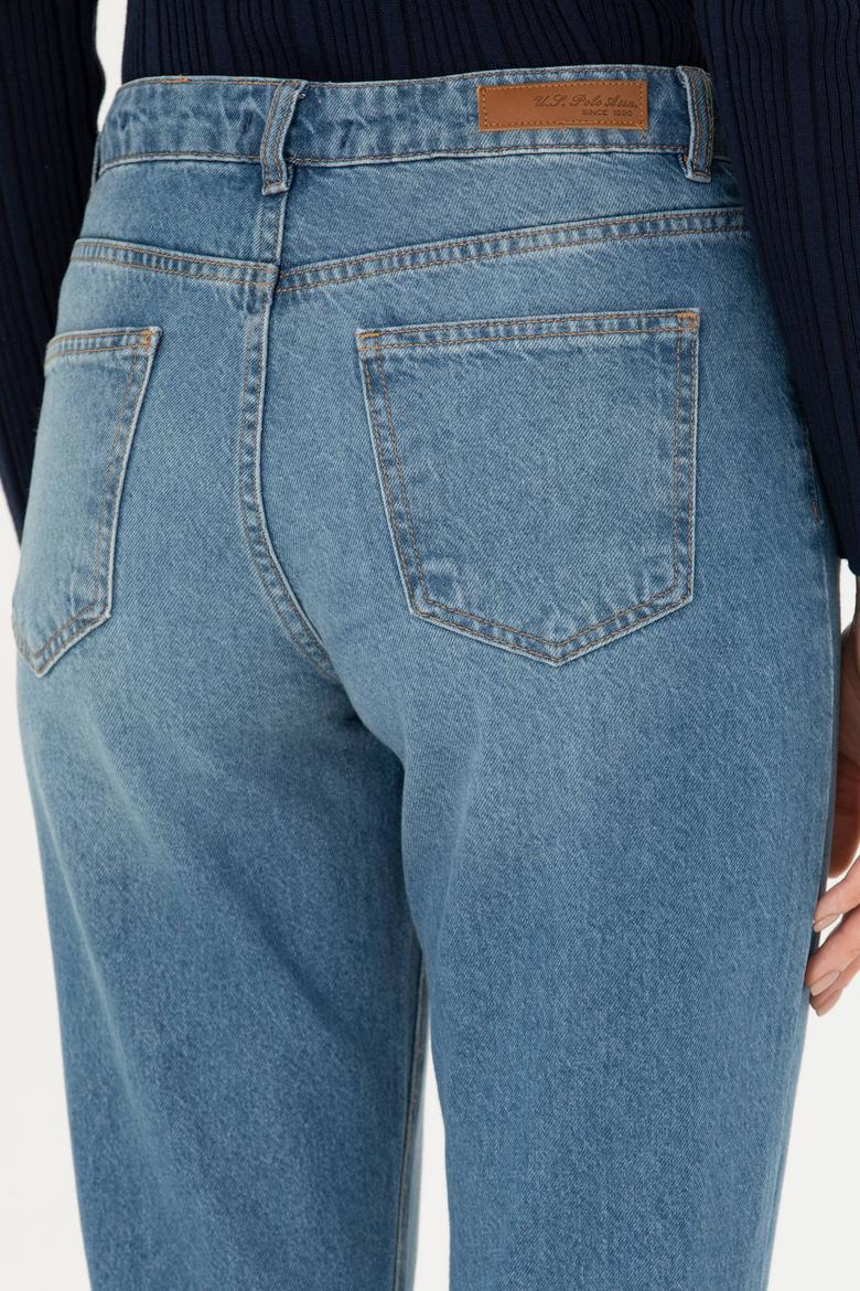 Kadın Koyu Mavi Jean Pantolon - 50272304008