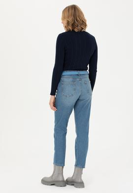Kadın Koyu Mavi Jean Pantolon - 50272304008