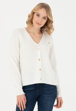 Kadın Krem Triko Hırka - 50269495036