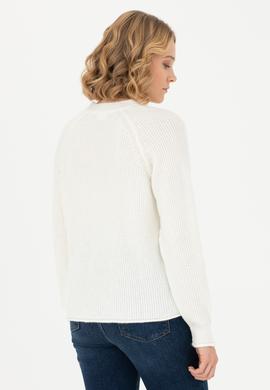 Kadın Krem Triko Hırka - 50269495036