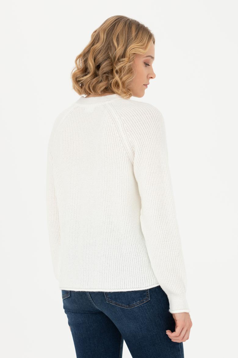 Kadın Krem Triko Hırka - 50269495036