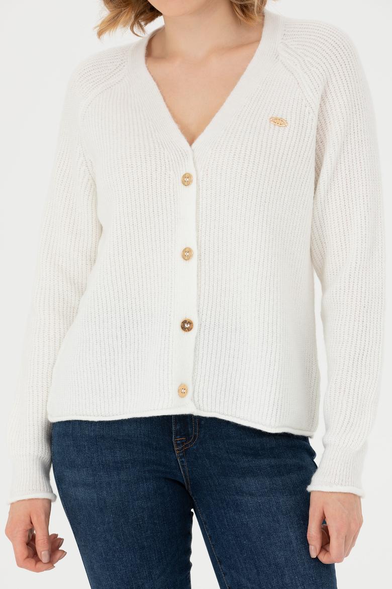 Kadın Krem Triko Hırka - 50269495036