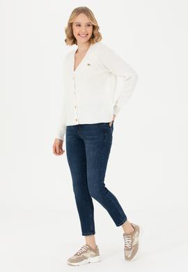 Kadın Krem Triko Hırka - 50269495036