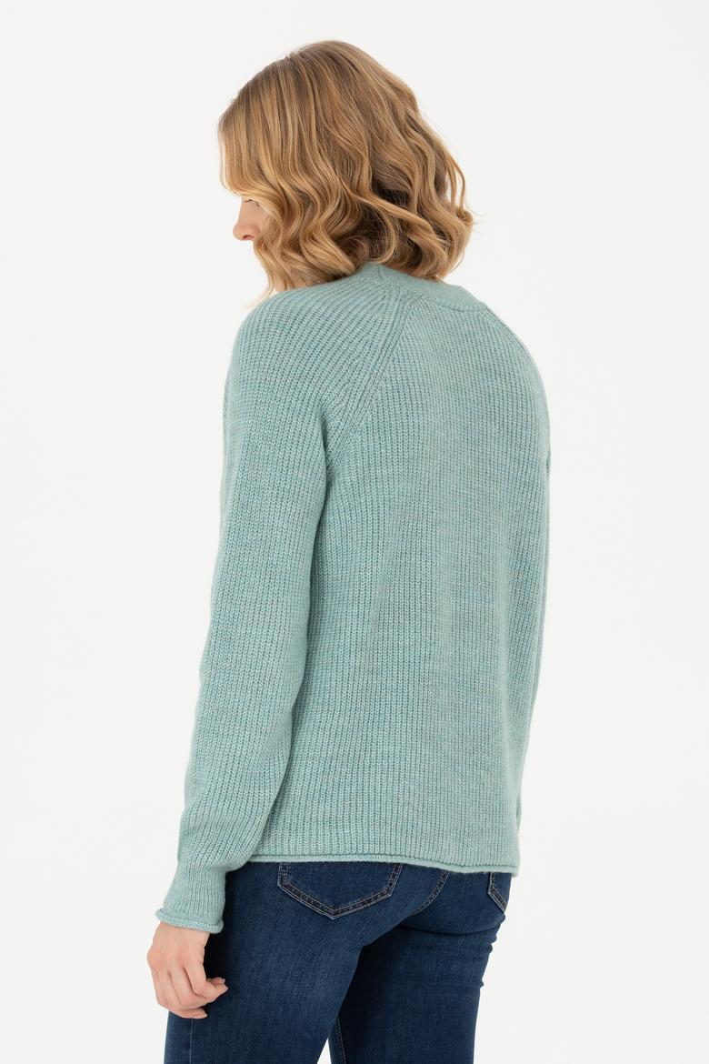 Kadın Mint Triko Hırka - 50269495027