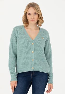 Kadın Mint Triko Hırka - 50269495027