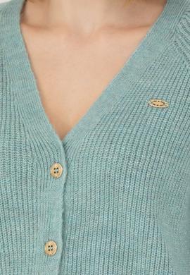 Kadın Mint Triko Hırka - 50269495027