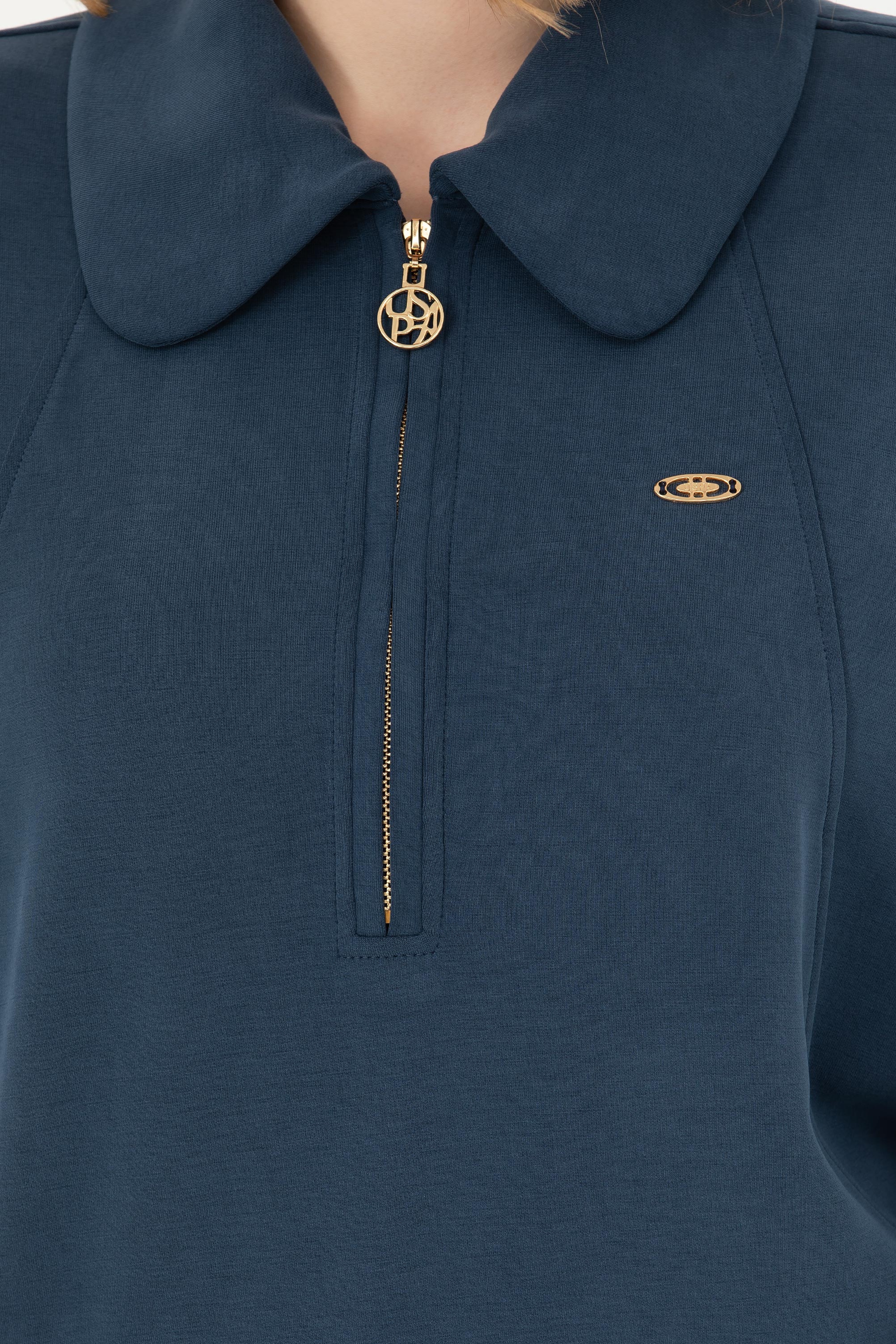Kadın Lacivert Sweatshirt - Image 7