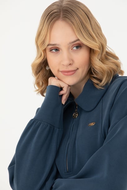 Kadın Lacivert Sweatshirt