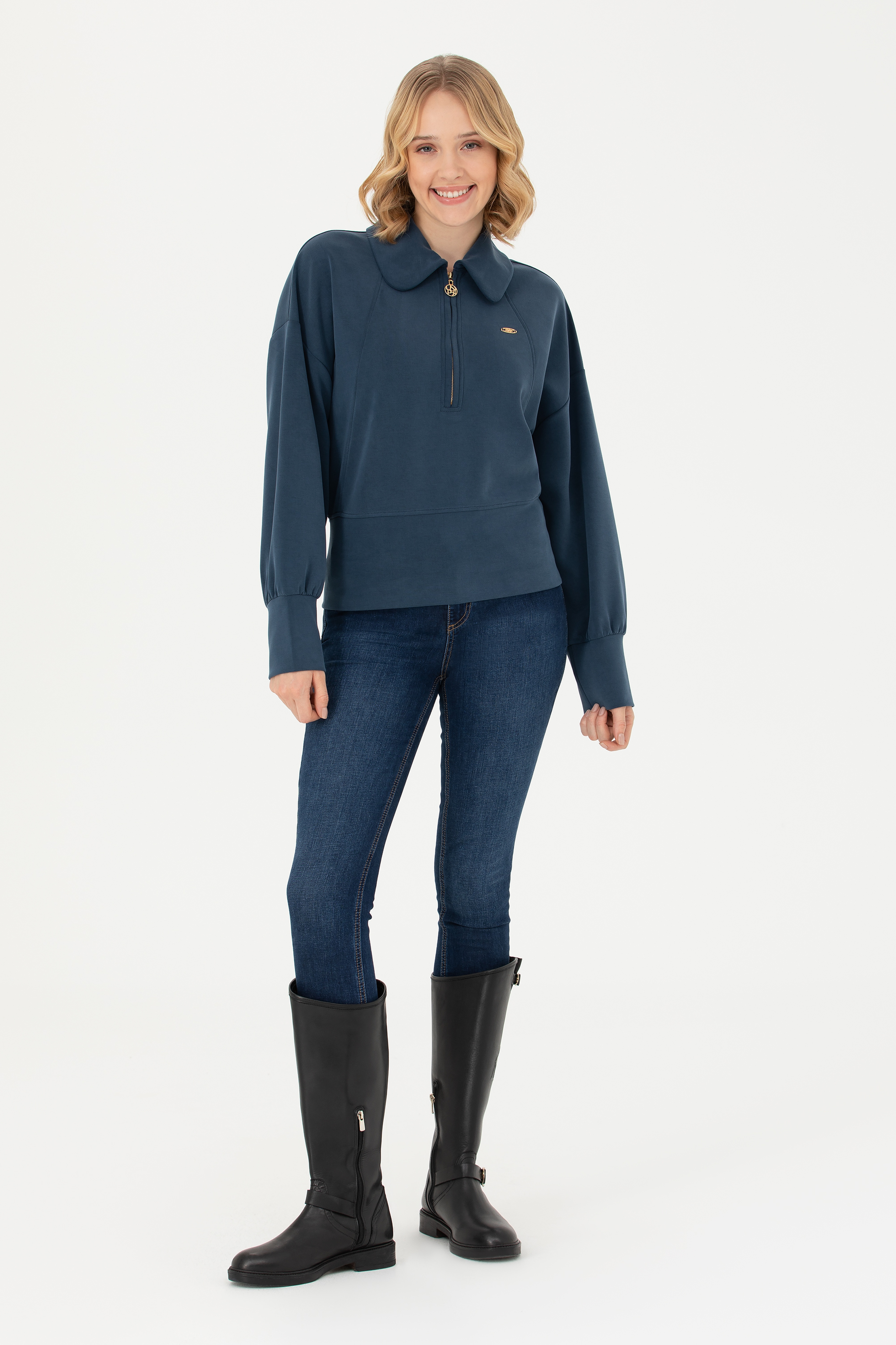 Kadın Lacivert Sweatshirt