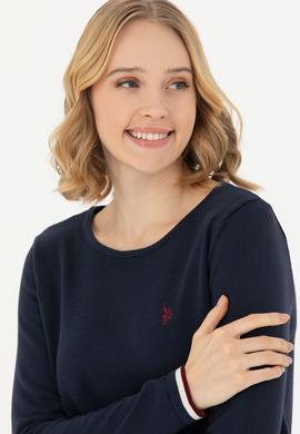 Kadın Lacivert Bisiklet Yaka Kazak - 50277262003