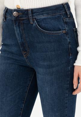 Kadın Koyu Mavi Jean Pantolon - 50277108002