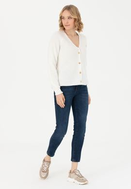 Kadın Koyu Mavi Jean Pantolon - 50277108002