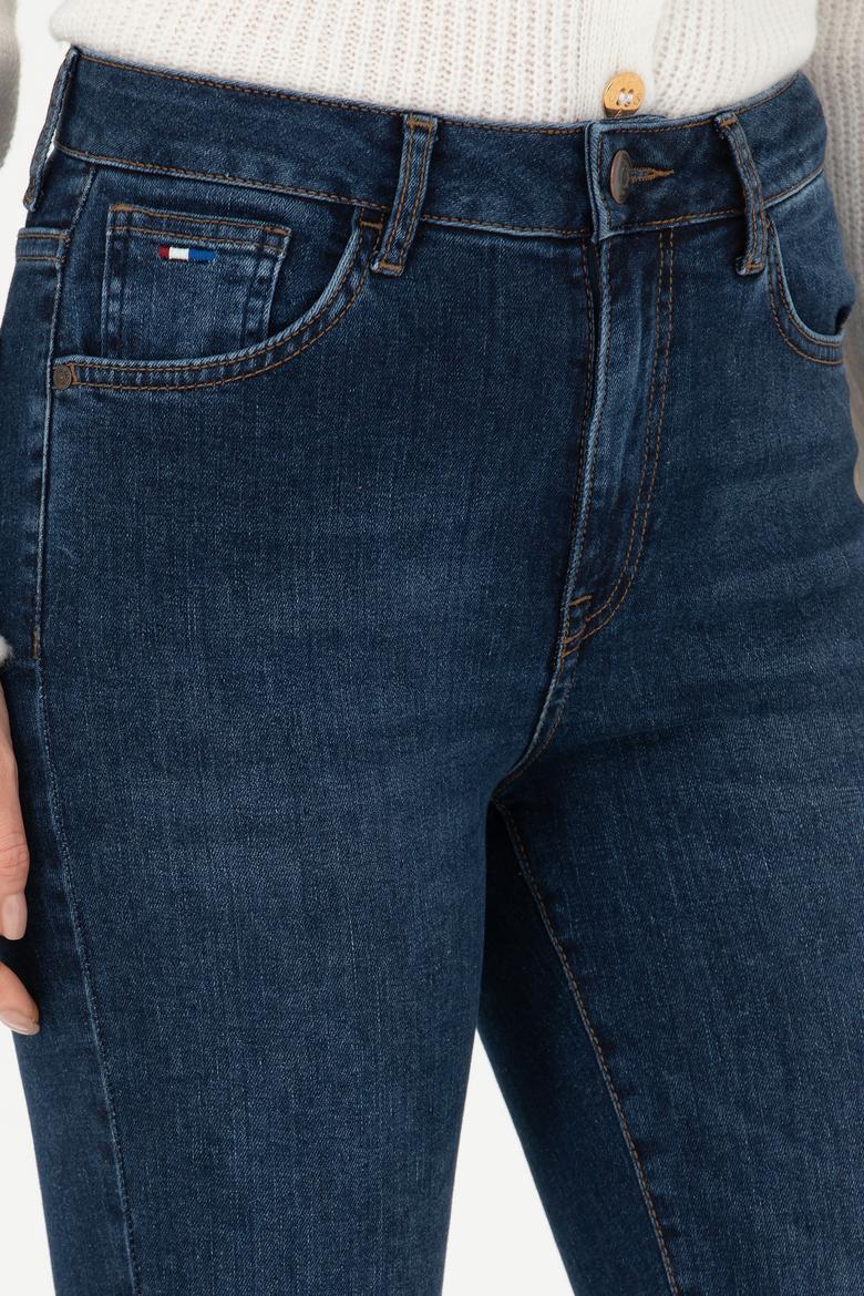 Kadın Koyu Mavi Jean Pantolon - 50277108002
