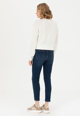 Kadın Koyu Mavi Jean Pantolon - 50277108002