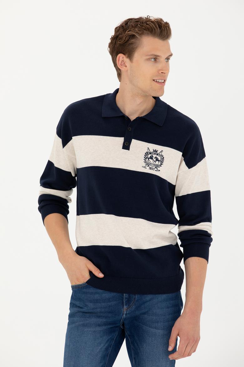 Erkek Lacivert Kazak