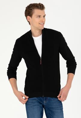 Erkek Siyah Triko Hırka - 50277375005