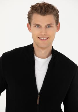 Erkek Siyah Triko Hırka - 50277375005