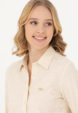 Kadın Taş Uzun Kollu Gömlek - 50271651013