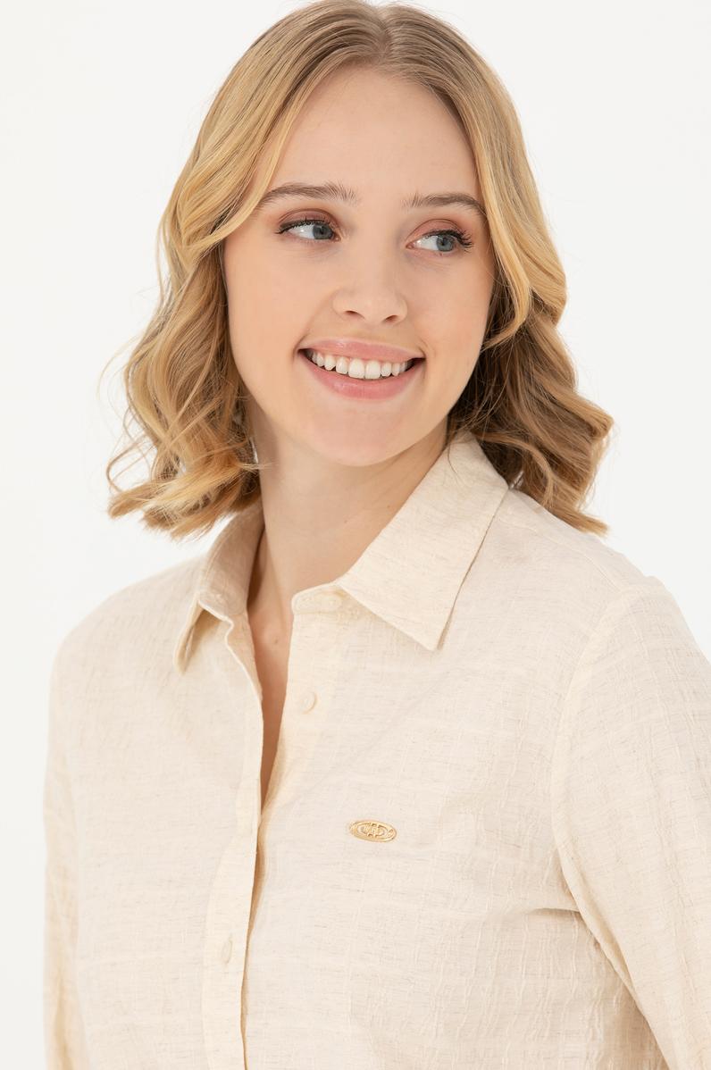 Kadın Taş Uzun Kollu Gömlek