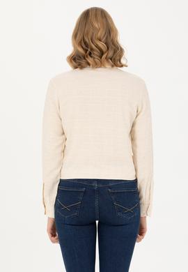 Kadın Taş Uzun Kollu Gömlek - 50271651013