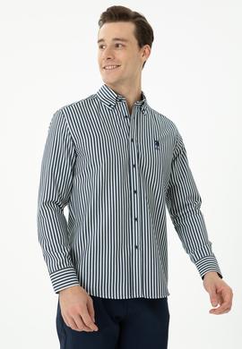 Erkek Lacivert Uzun Kollu Gömlek - 50272688032