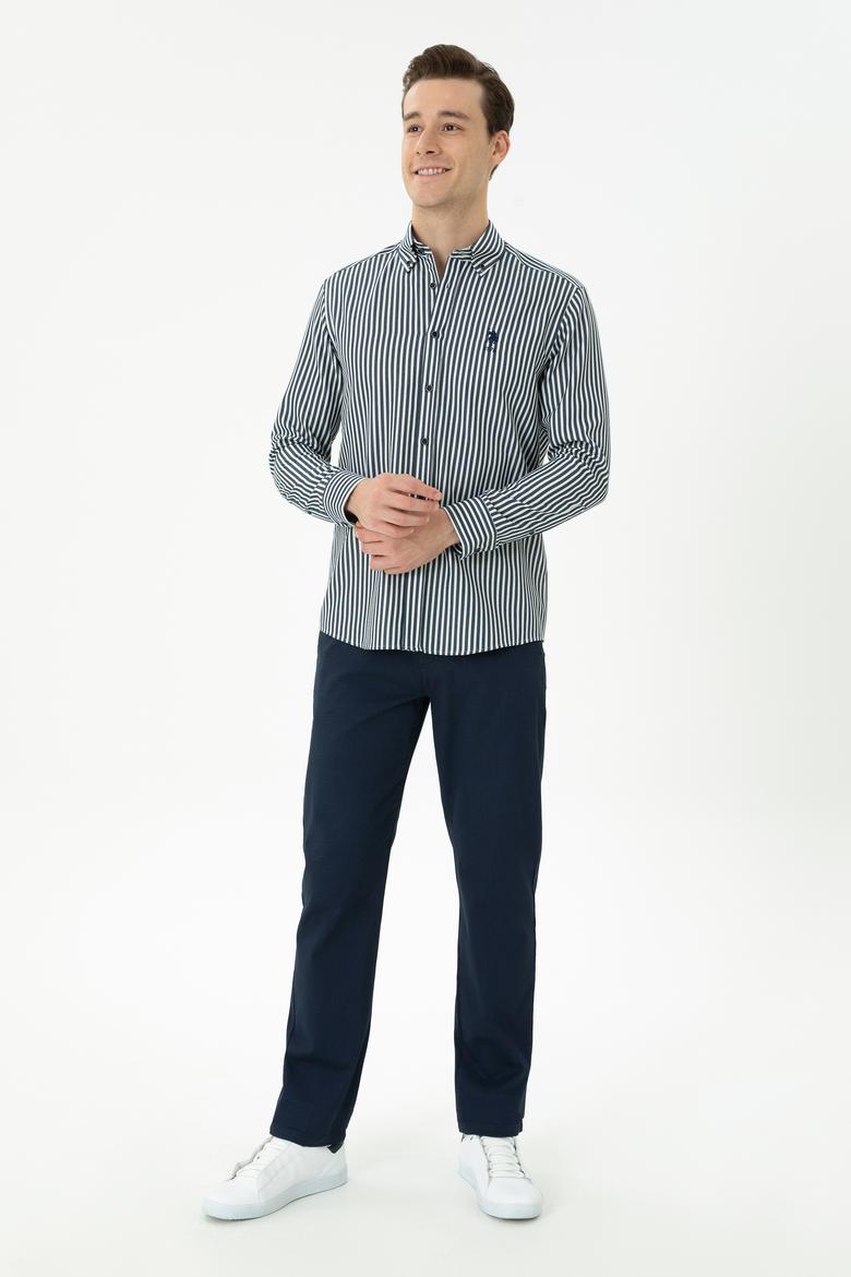 Erkek Lacivert Uzun Kollu Gömlek - 50272688032