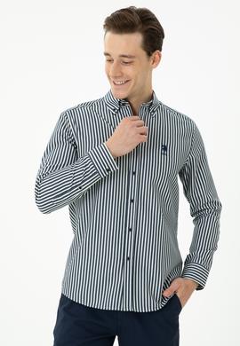 Erkek Lacivert Uzun Kollu Gömlek - 50272688032