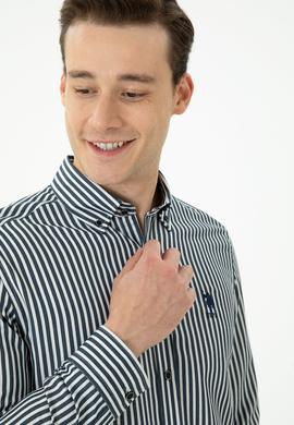 Erkek Lacivert Uzun Kollu Gömlek - 50272688032