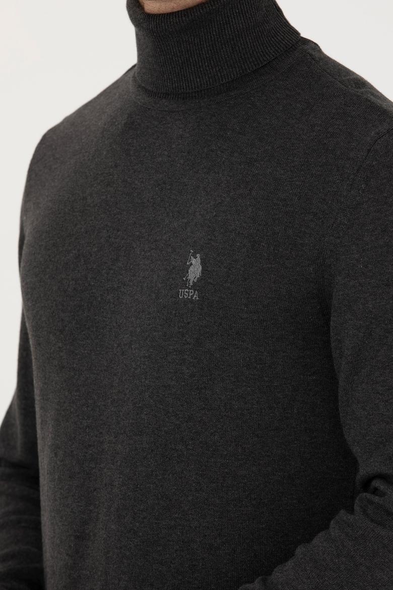 Erkek Antrasit Melanj Basic Kazak - 50268935032