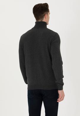 Erkek Antrasit Melanj Basic Kazak - 50268935032