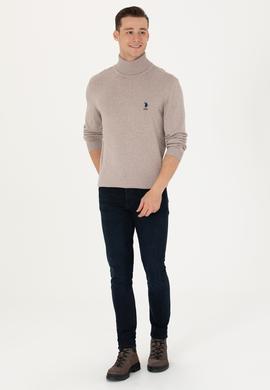 Erkek Vizon Melanj Basic Kazak - 50268935068