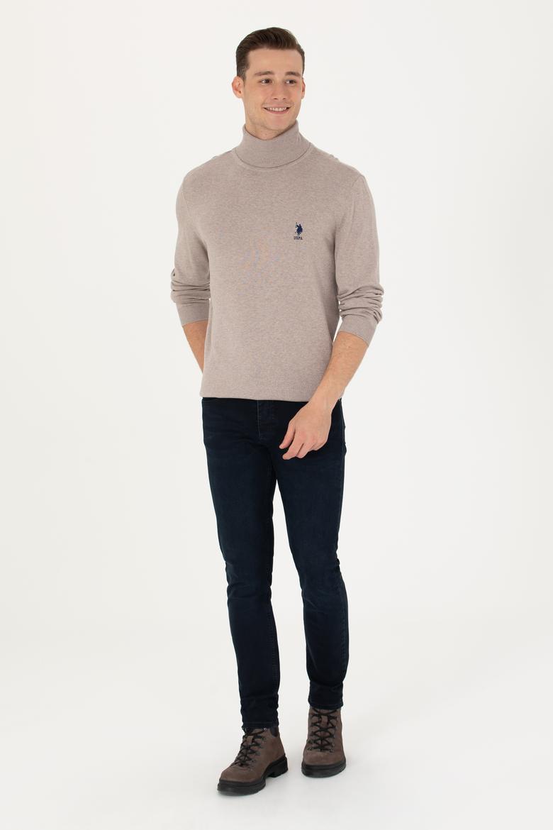 Erkek Vizon Melanj Basic Kazak - 50268935068