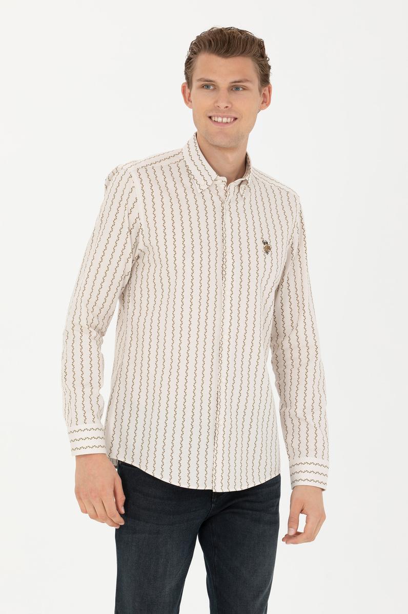 Erkek Taş Uzun Kollu Gömlek