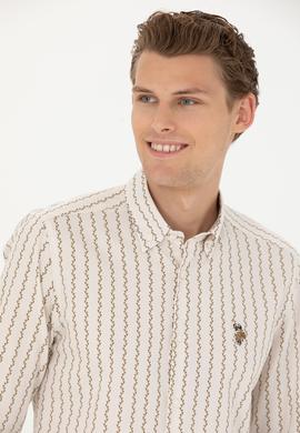 Erkek Taş Uzun Kollu Gömlek - 50272488006