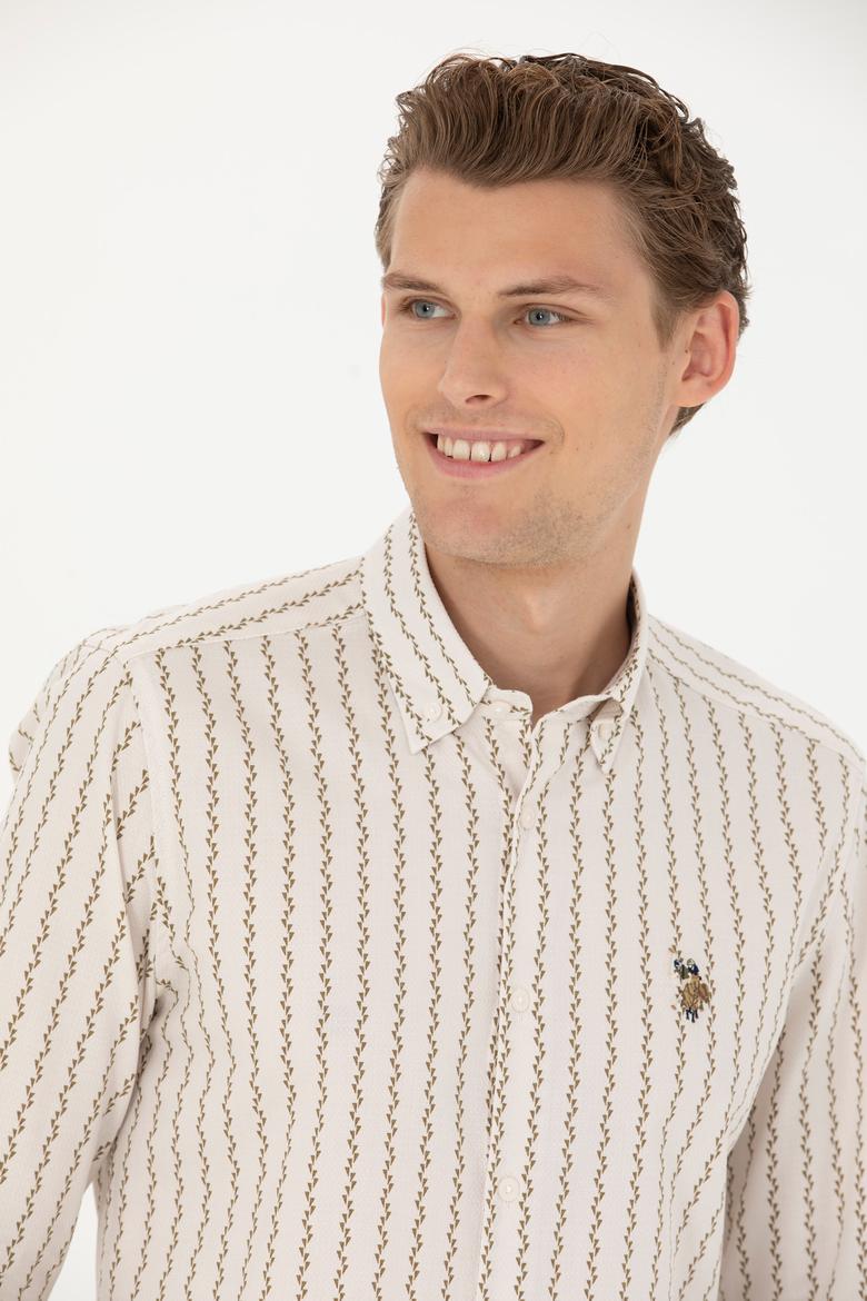 Erkek Taş Uzun Kollu Gömlek - 50272488006