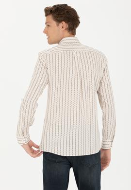 Erkek Taş Uzun Kollu Gömlek - 50272488006