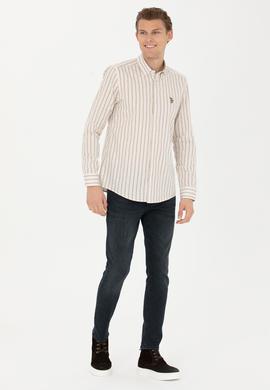 Erkek Taş Uzun Kollu Gömlek - 50272488006