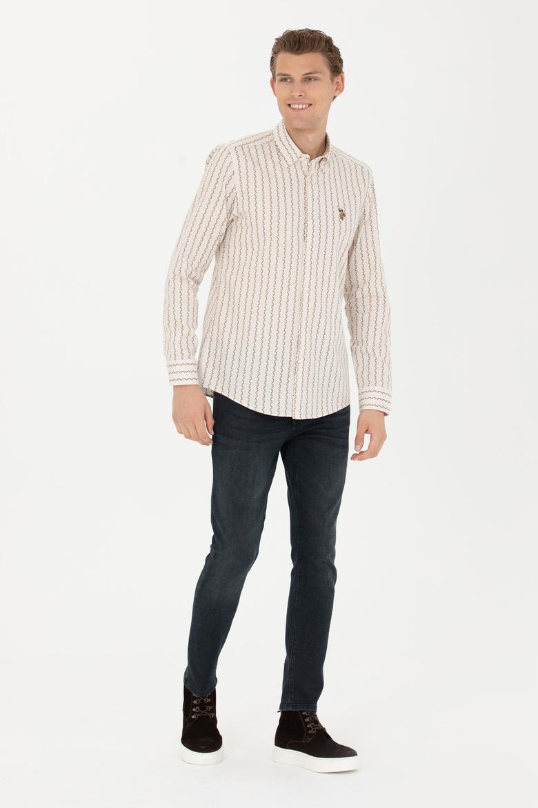 Erkek Taş Uzun Kollu Gömlek - 50272488006