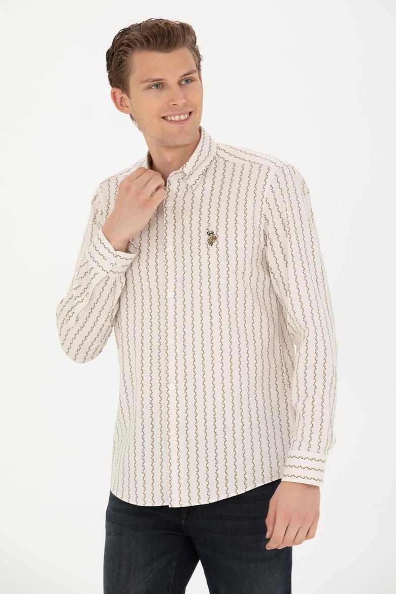 Erkek Taş Uzun Kollu Gömlek - 50272488006