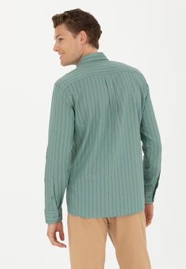 Erkek Mint Uzun Kollu Gömlek - 50272488016