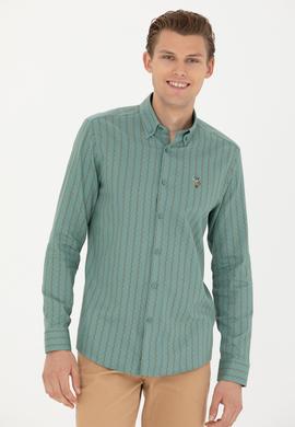 Erkek Mint Uzun Kollu Gömlek - 50272488016
