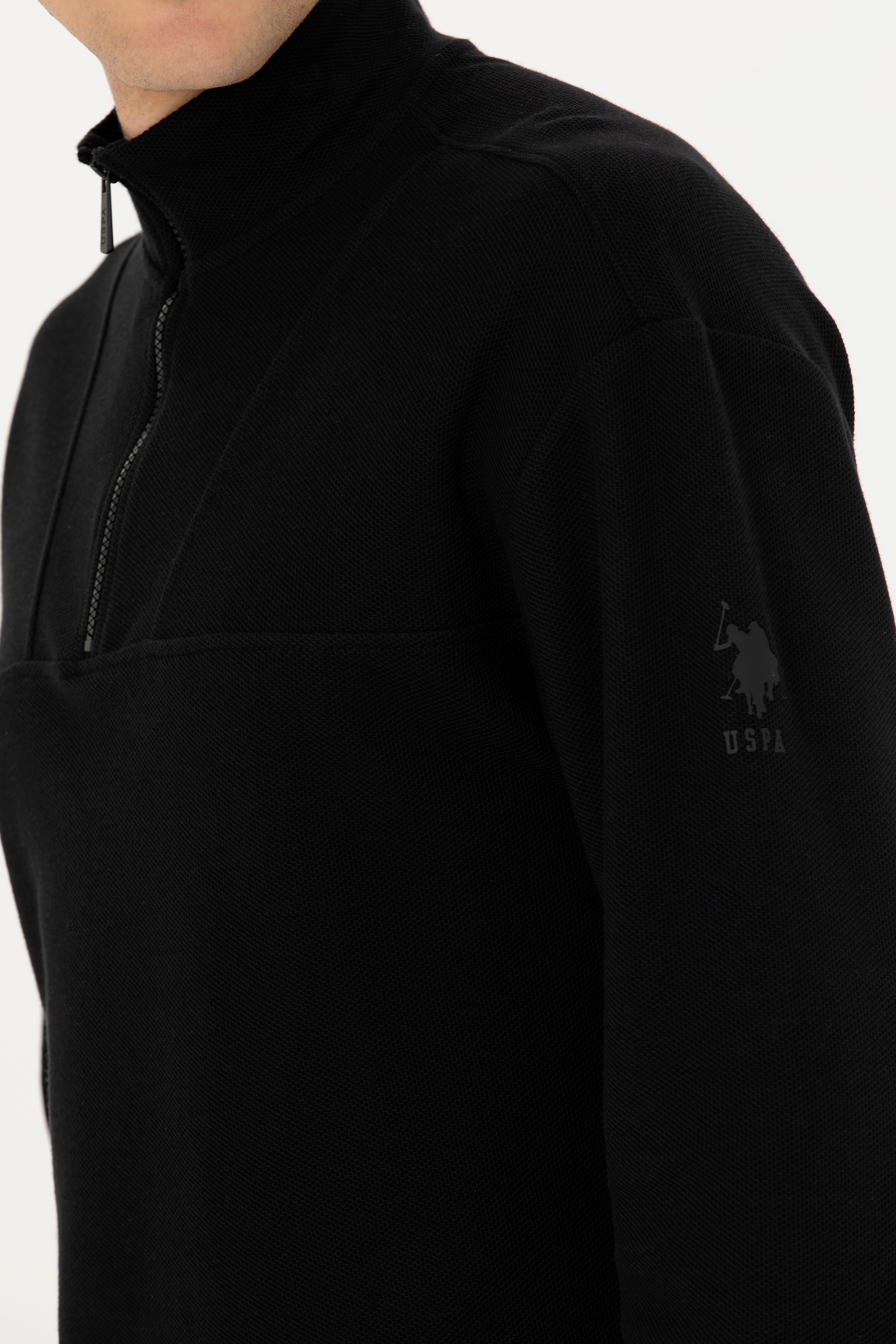 Erkek Siyah Sweatshirt