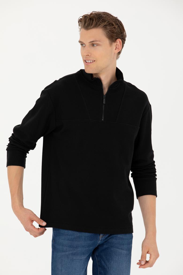 Erkek Siyah Sweatshirt - 50276580026