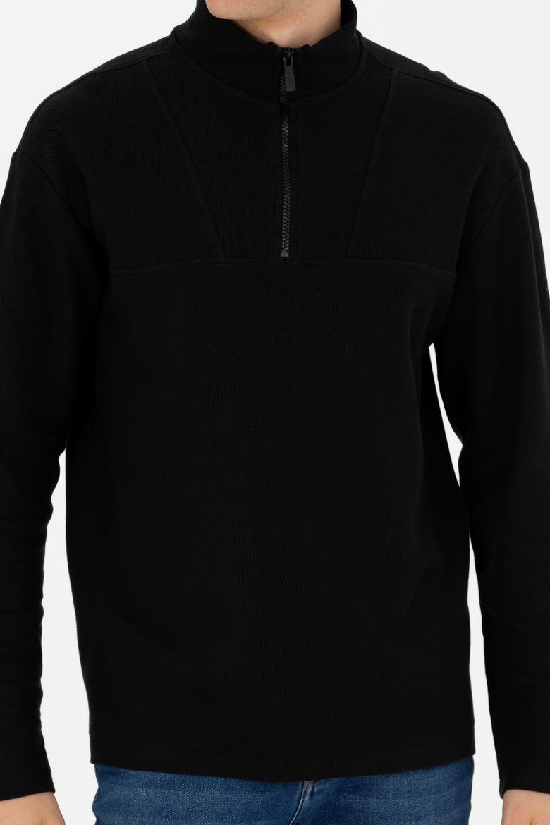 Erkek Siyah Sweatshirt - 50276580026