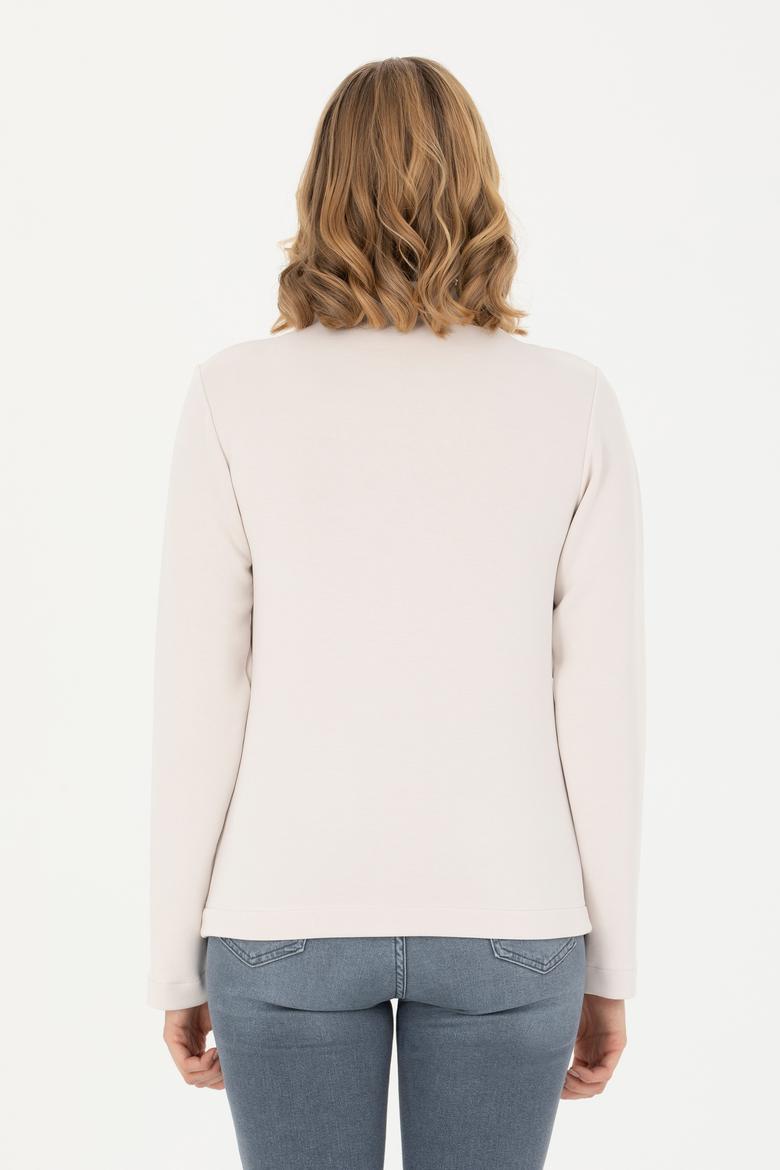 Kadın Taş Dik Yaka Sweatshirt - 50272085006