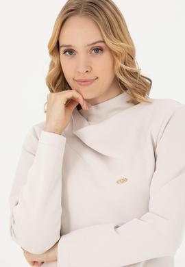 Kadın Taş Dik Yaka Sweatshirt - 50272085006